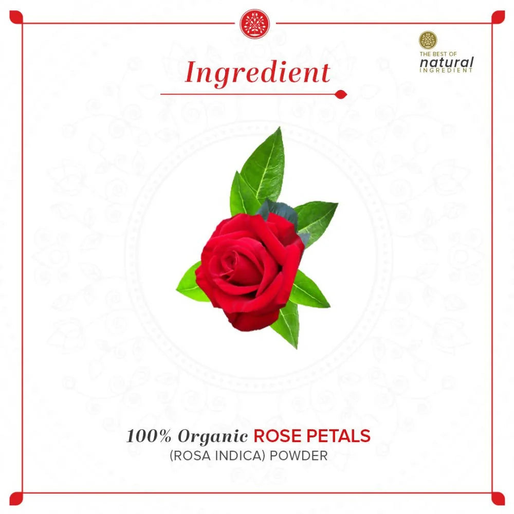 Khadi Natural Organic Rose Petals Powder - 100 gm