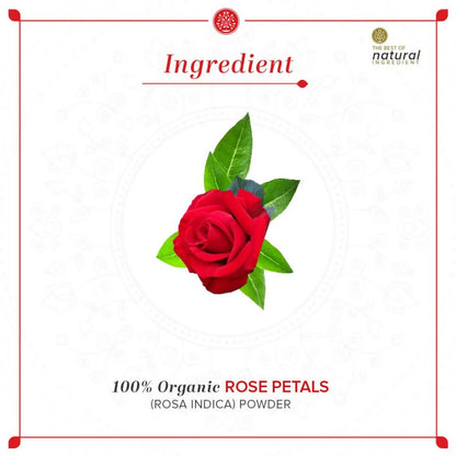 Khadi Natural Organic Rose Petals Powder - 100 gm
