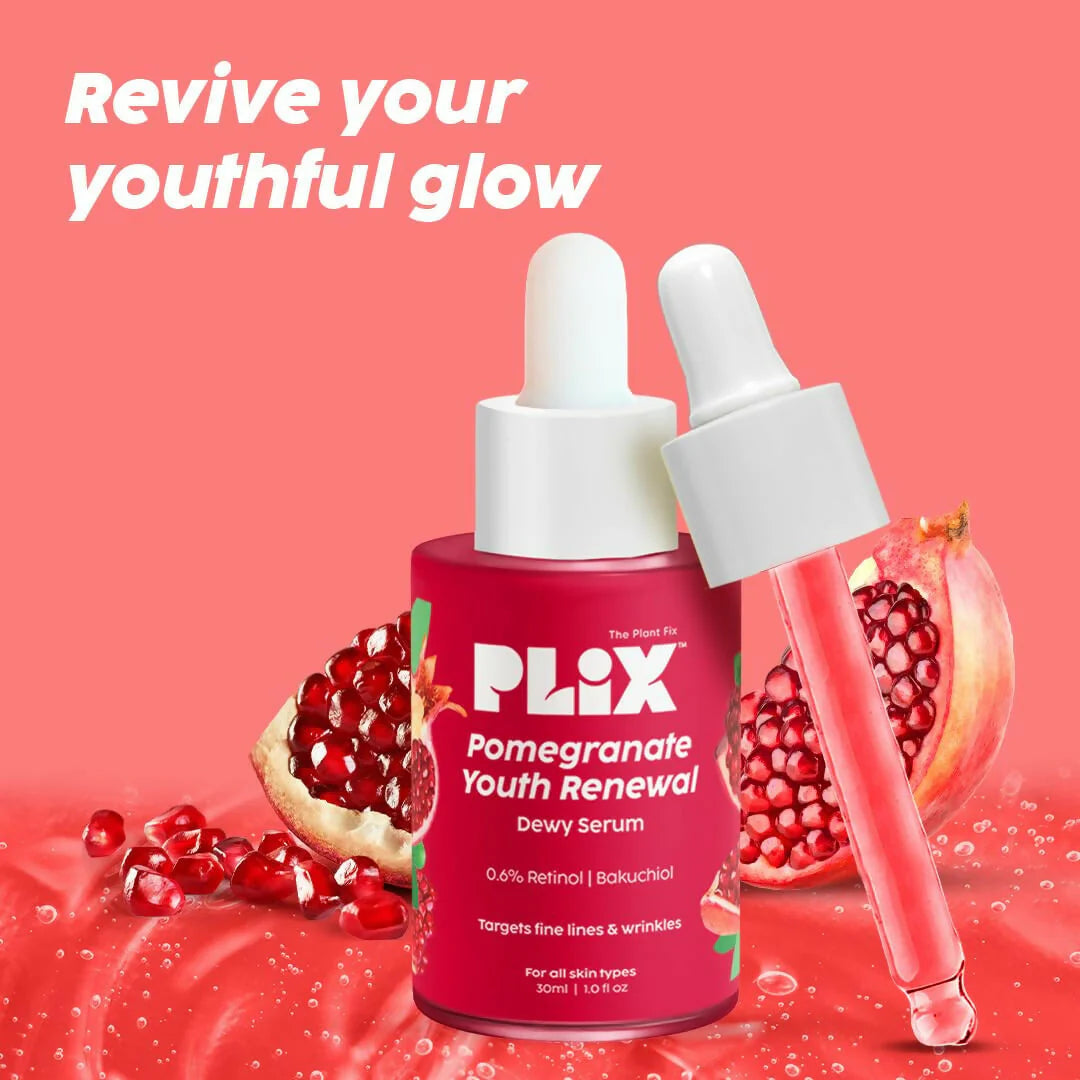 PLIX The Plant Fix Pomegranate Youth Renewal 0.6% Retinol & 0.2% Bakuchi Oil Face Serum