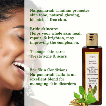 DevElixir Nalpamaradi Kera Thailam Skin Bright & Even Tone - 100 ml