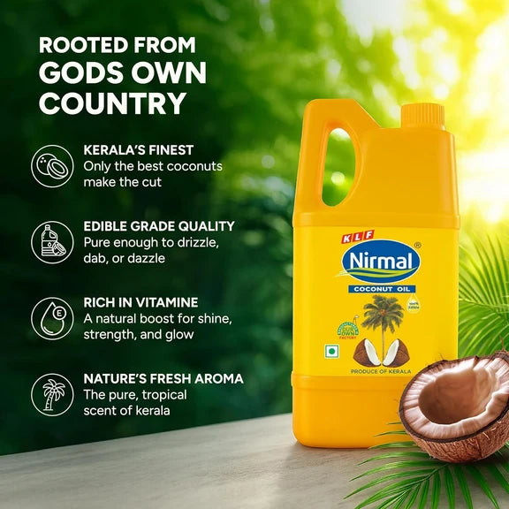 KLF Nirmal 100% Pure Coconut Oil - 1 L