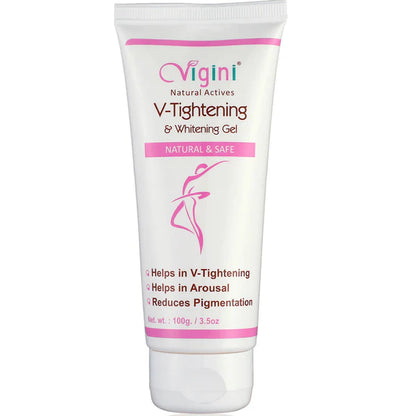 Vigini Natural Actives Vaginal V-Tightening Whitening Vagina Tight Moisturizer Lubricant Cream Gel - 100 gm