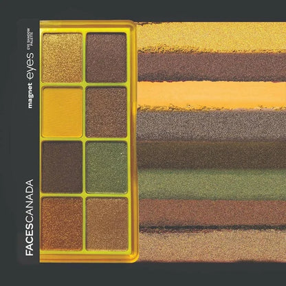 Faces Canada Magneteyes 8 in 1 Eyeshadow Palette - The Loyalists - 6.4 gm
