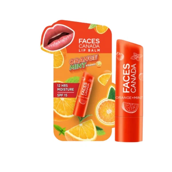 Faces Canada Vitamin C Lip Balm - Orange Mint - 4.8 gm