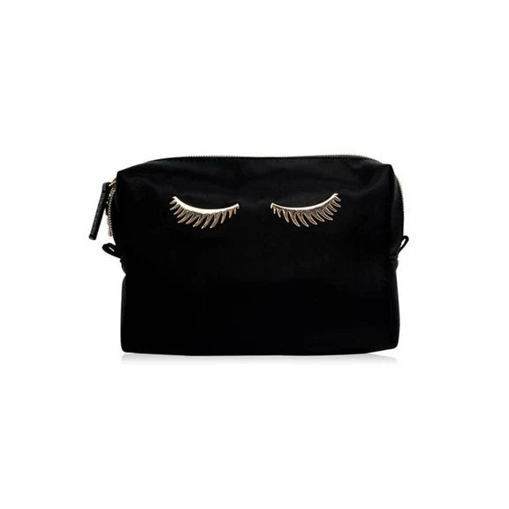 Colorbar Pouch Lips & Lashes Box Pouch (Set Of Two) - Black - Combo
