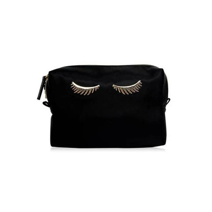 Colorbar Pouch Lips & Lashes Box Pouch (Set Of Two) - Black - Combo