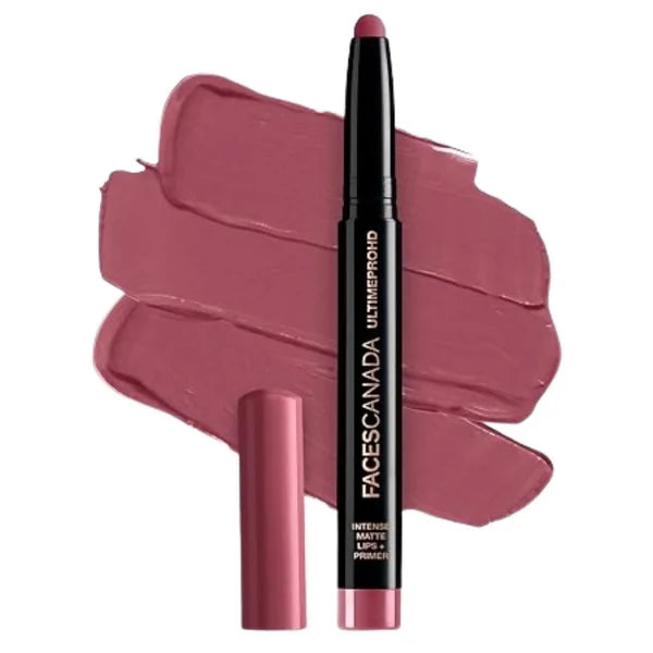 Faces Canada Ultime Pro Hd Intense Matte Lipstick + Primer - Scandalous (Nude) - 1.4 gm