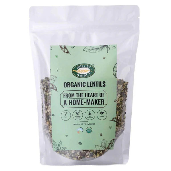 Millet Amma Organic Moong Dal Split - 500 gm