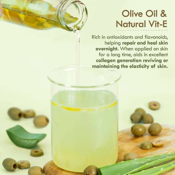 Nat Habit Active Olive Vit-E Night Face Gel - 50 gm