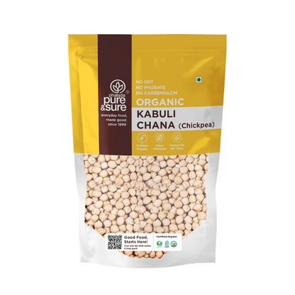 Pure & Sure Organic Kabuli Chana - 500 gm