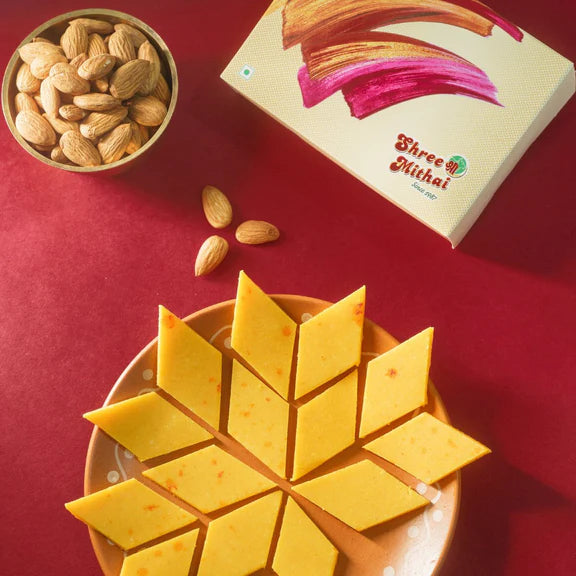 Shree Mithai Kesar Kaju Katli - 250 gm