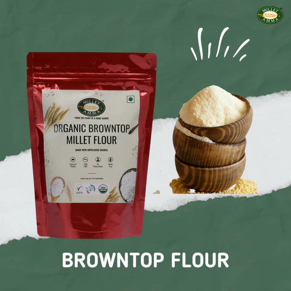 Millet Amma Organic Browntop Millet Flour - 500 gm