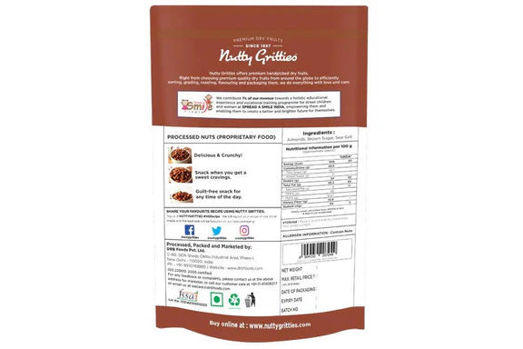 Nutty Gritties Salted Caramel Almonds - 100 gm