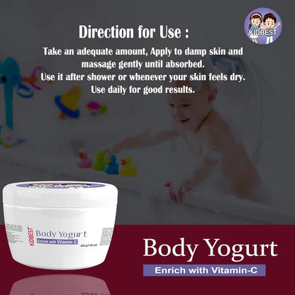 HealthBest Kidbest Body Yogurt Cream For Kids - 200 gm