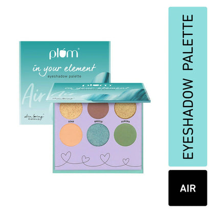 Plum In Your Element Eyeshadow Palette Easy to Blend 6-in-1 Palette 04 Air - 10 gm