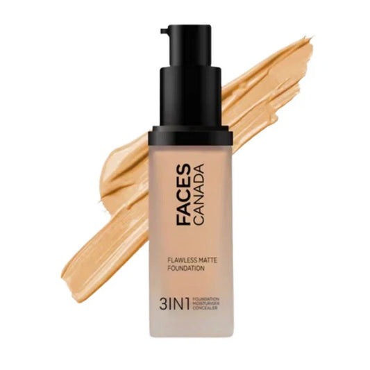 Faces Canada Flawless Matte Foundation - Caramel Natural 023 - 30 ml