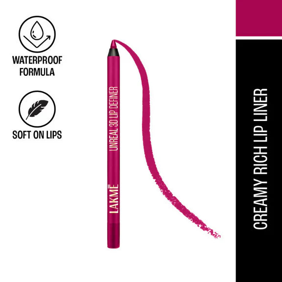 Lakme Unreal 3D Lip Definer - Carnation - 12 gm
