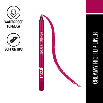 Lakme Unreal 3D Lip Definer - Carnation - 12 gm