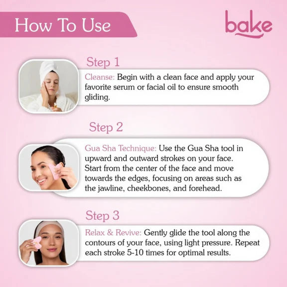 Bake Quartz Gua Sha Face Massage Tool