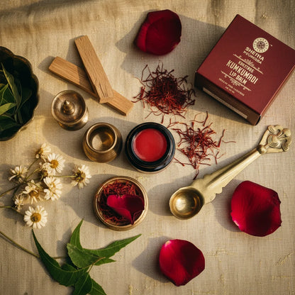 Kumkumadi Lip Balm - Lightens Dark Lips, Heals & Moisturizes | Ayurvedic Lip Treatment 5G