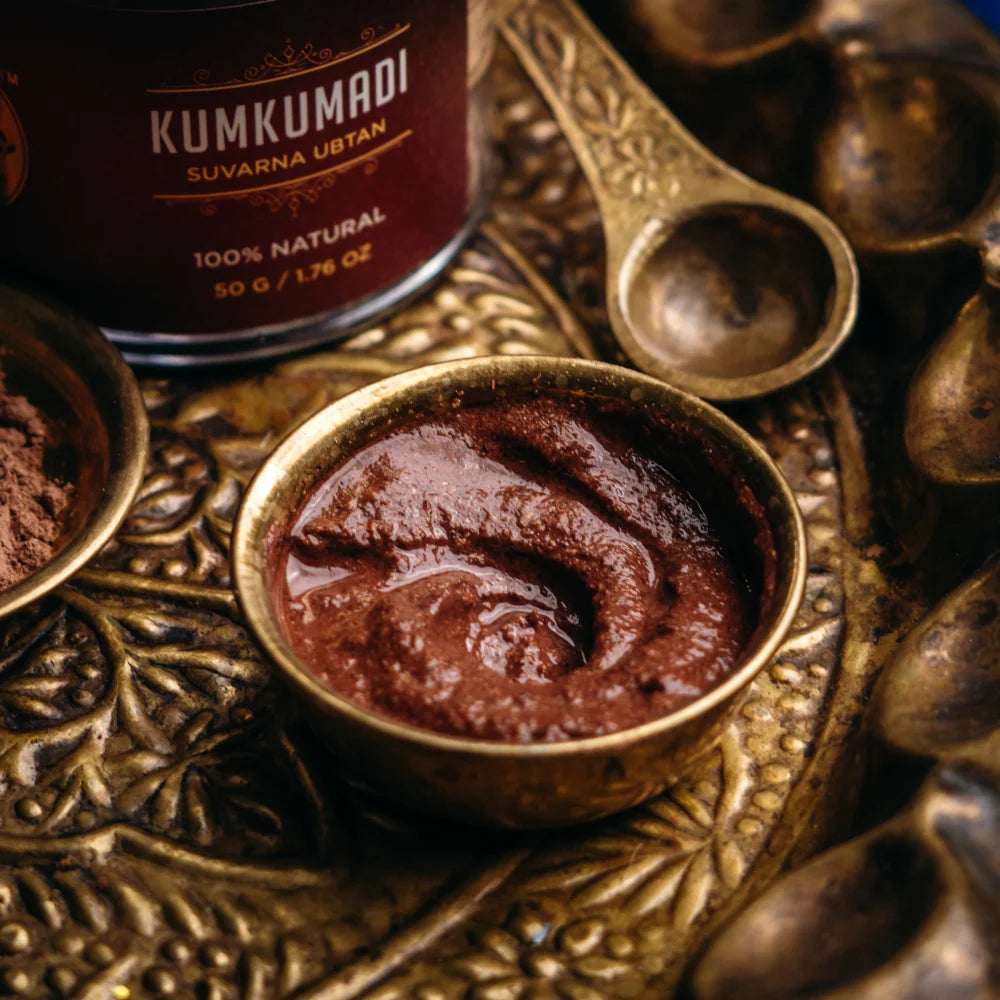 Kumkumadi Suvarna Ubtan - Saffron Face Pack for Glowing Skin, Pigmentation & Blemish Removal