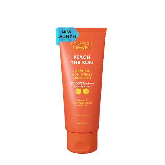 Conscious Chemist Peach The Sun Hybrid Gel Sunscreen SPF 50 PA