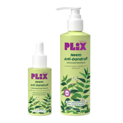 PLIX The Plant Fix Neem Anti-Dandruff Advanced Kit - Shampoo + Serum - Kit