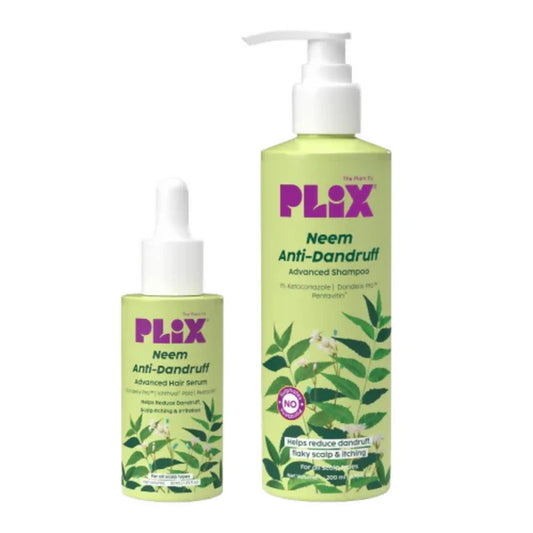 PLIX The Plant Fix Neem Anti-Dandruff Advanced Kit - Shampoo + Serum - Kit