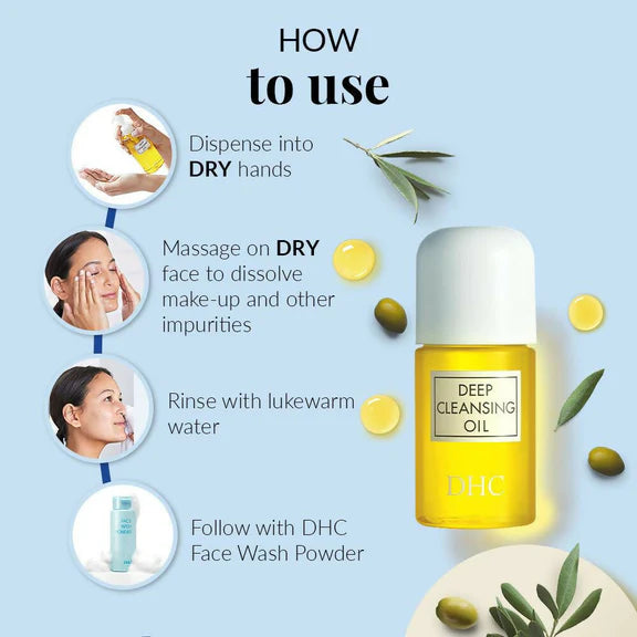 DHC Beauty Deep Cleansing Oil, Makeup Remover For All Skin Types - 30 ml
