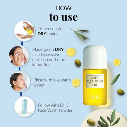 DHC Beauty Deep Cleansing Oil, Makeup Remover For All Skin Types - 30 ml