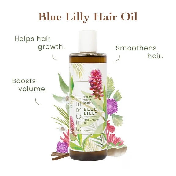 The Secret Hair Care Blue Lilly Hair Oil - 200 ml
