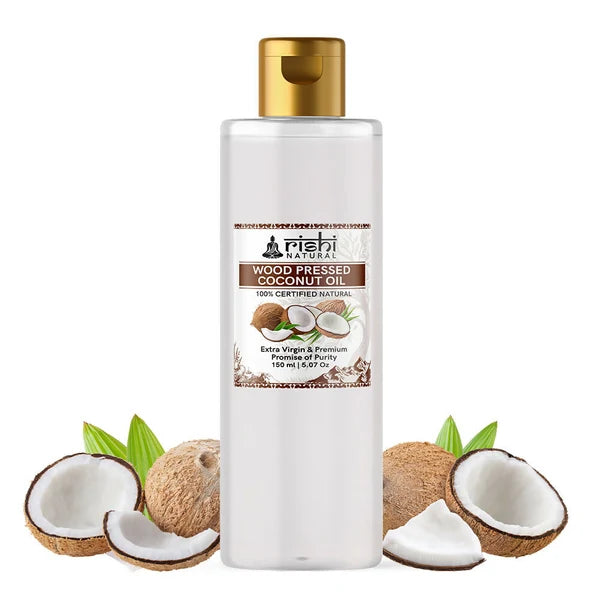 Rishi Natural Coconut Oil Wood Pressed Skin And Hair - 150 ml
