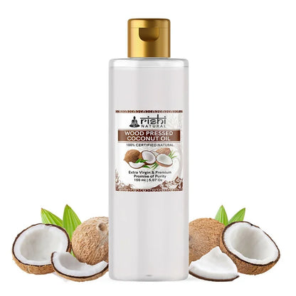 Rishi Natural Coconut Oil Wood Pressed Skin And Hair - 150 ml