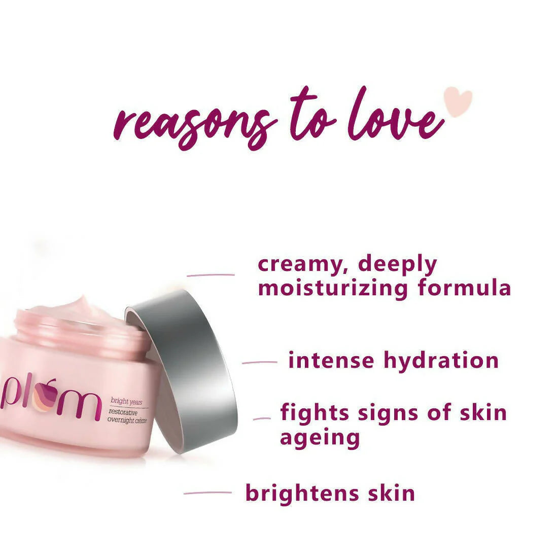Plum Bright Years Restorative Overnight Creme - 50 ml