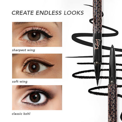 Kay Beauty Intense Black 24H Kajal Eyeliner Duo - 0.55 gm