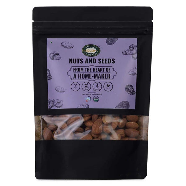 Millet Amma Organic Almonds (Badam) - 250 gm
