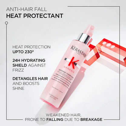 Kerastase Genesis Defense Heat Protection & Blow-Dry Hair Spray Minimises Breakage - 150 ml