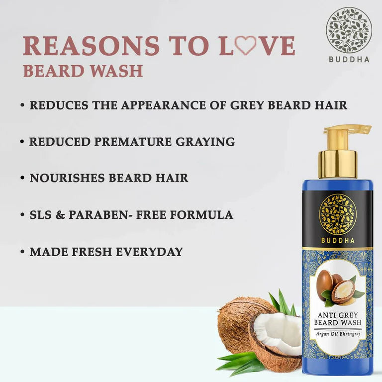 Buddha Natural Anti Grey Beard Wash - 120 ml