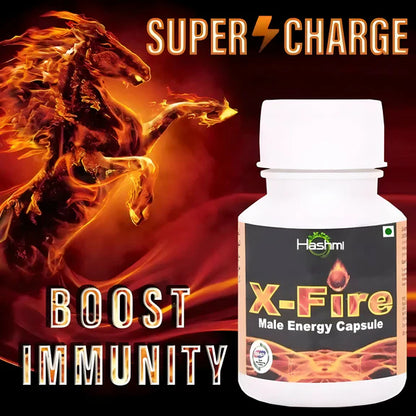 Hashmi Pharmacy X-Fire Capsule for Strength, Stamina, Energy, Power Men - 20 caps
