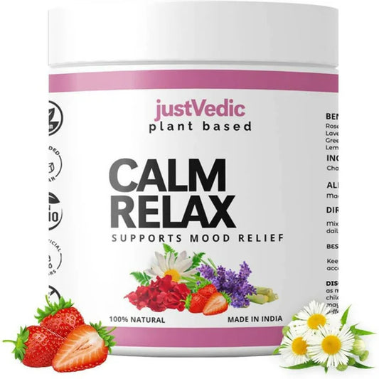 Just Vedic Calm Relax Drink Mix - 200 gm