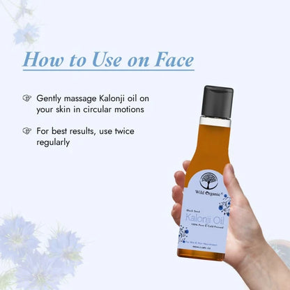 Wild Organic Cold Pressed Black Seed Kalonji Oil - 100 ml