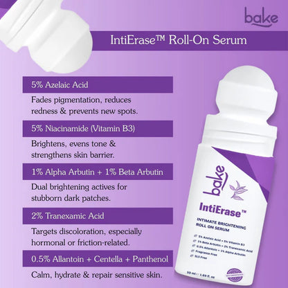 Bake IntiErase™ Intimate Brightening Roll On Serum - 50 ml