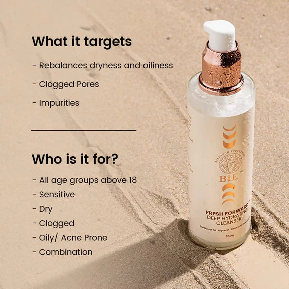 BiE Fresh Forward Deep Hydrating Cleanser With Glycerin & Sunflower Oil
