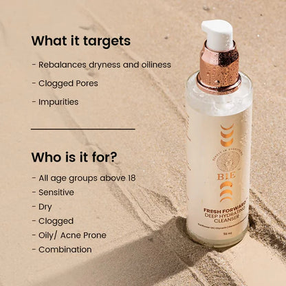 BiE Fresh Forward Deep Hydrating Cleanser With Glycerin & Sunflower Oil