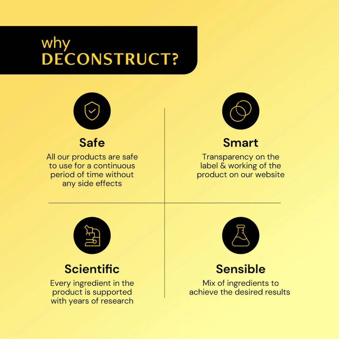 Deconstruct Brightening Serum 10% Niacinamide + 0.3% Alpha Arbutin Face Serum for Pigmentation & Dark Spots