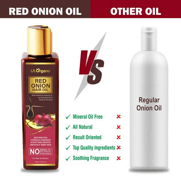 LA Organo Red Onion Hair Oil - 200 ml