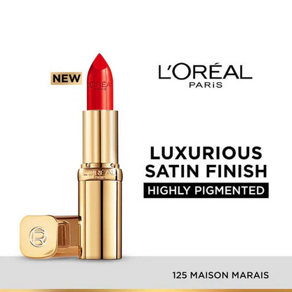 L'Oreal Paris Color Riche Satin Lipstick - 125 Maison Marais - 4.3 gm