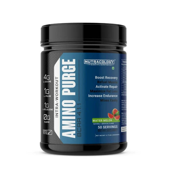 Nutracology Amino Purge BCAA 4:1:1 Ratio Performance Boost - 300 gm - Watermelon