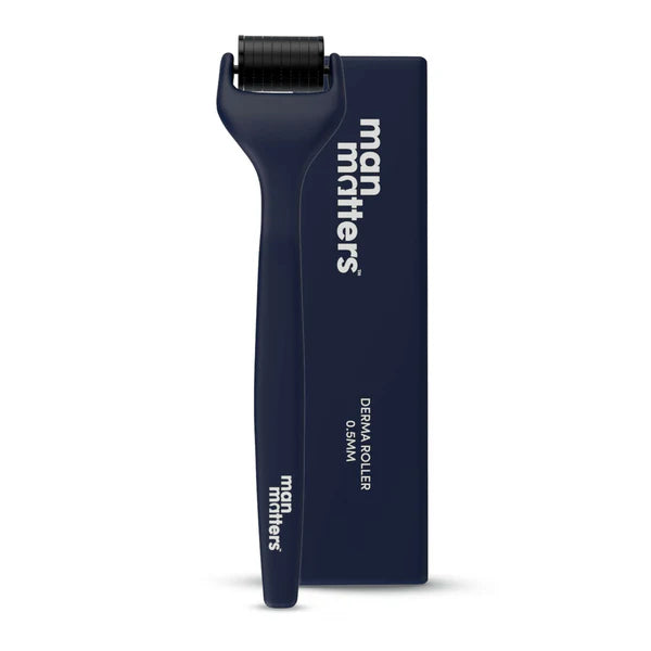 Man Matters Advance Derma Roller For Hair & Beard - 540 Micro 0.5mm Titanium Alloy Needles - 0.5 mm