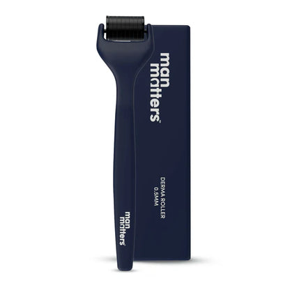 Man Matters Advance Derma Roller For Hair & Beard - 540 Micro 0.5mm Titanium Alloy Needles - 0.5 mm